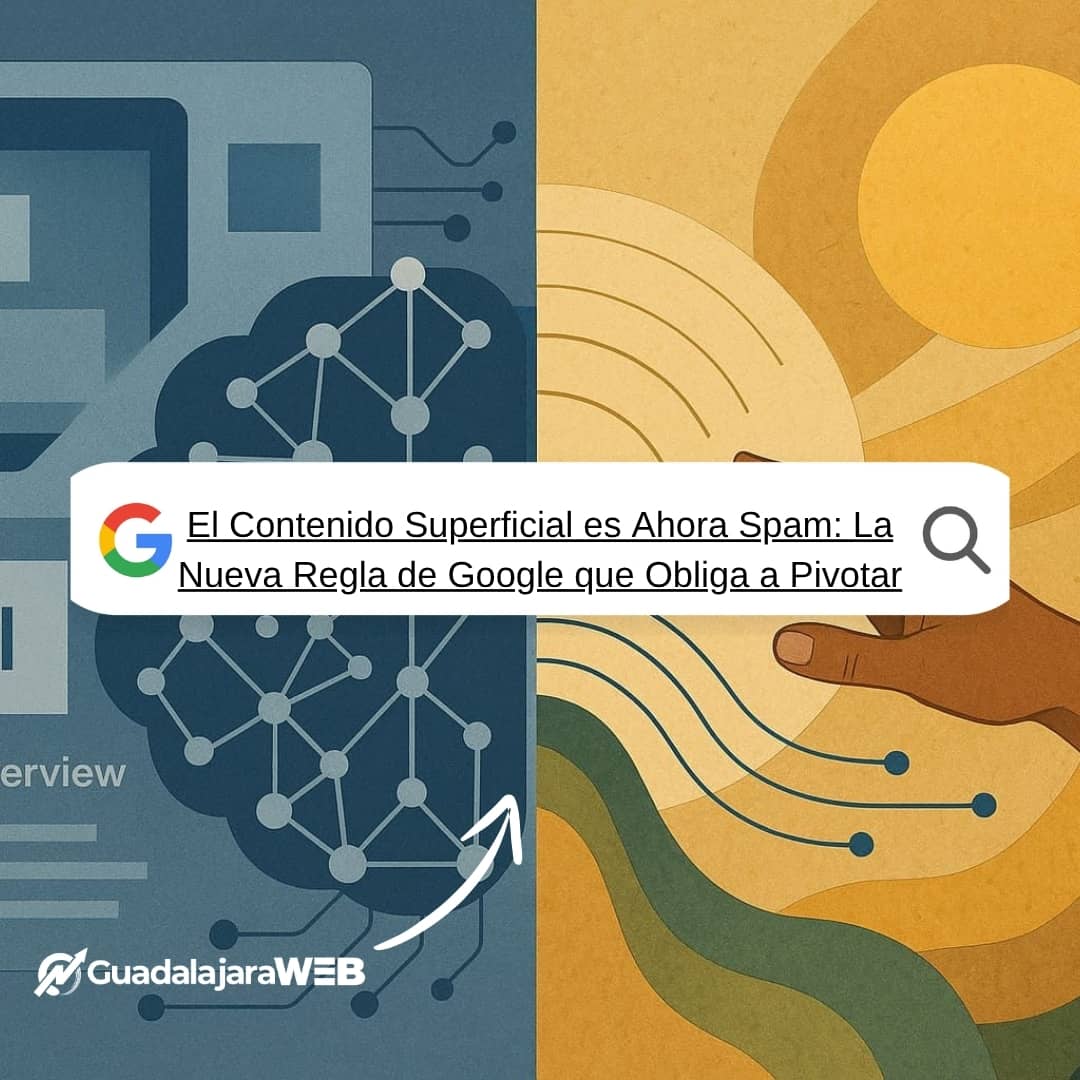Mini- El Contenido Superficial es Ahora Spam La Nueva Regla de Google que Obliga a Pivotar